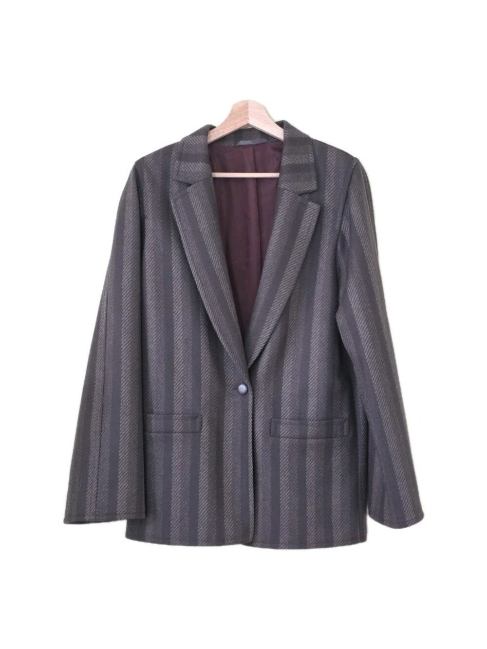 Vtg Joseph Janard Blazer US M Eur 38 Wool Lined Striped Old Money West Germany
